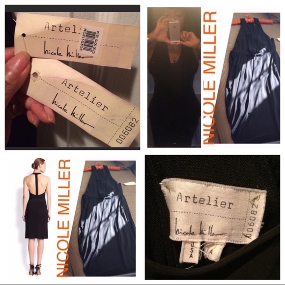 Nicole Miller Black Dress (Sz 4/6) - Picture 3 of 8